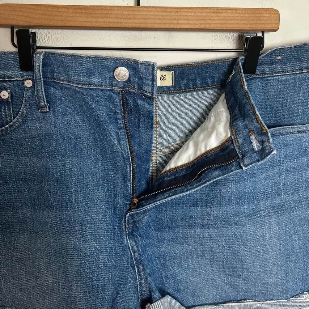 MADEWELL- High-Rise Denim Shorts Coeling Wash Blue Jeans Summer